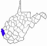 Image result for Wayne County WV Outline Map