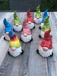 Image result for Hand Painted Gnomes