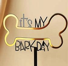 Image result for Dog Bone Cake Topper