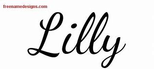 Image result for Lilly Name Outline