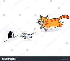 Image result for Cat Chase Rat Cartoon