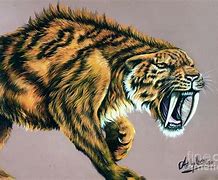 Image result for Sabertooth Tiger Ai Art