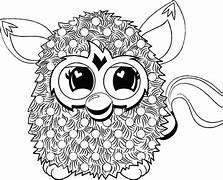 Image result for Furby Never Sleeps Outline