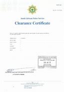 Image result for South African Police Clearance