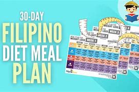 Image result for One Week Meal Plan Filipino