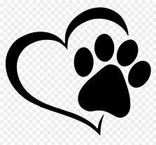 Image result for Yellow and Black Paw Print