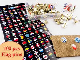 Image result for Push Pins with Country Names