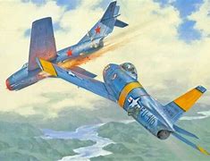 Image result for F-86 Shooting Down MiG-15 Wallpaper