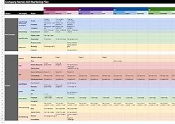 Image result for Marketing Plan Timeline Template Microsoft