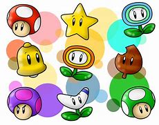 Image result for Mario Power-Ups 2D