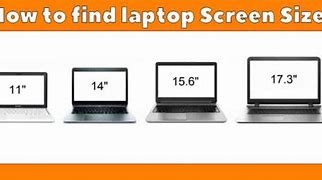 Image result for Laptop Screen Size Image