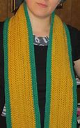 Image result for Yellow Stripes On a Green Background Scarf