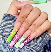 Image result for Pink Green Nails