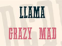 Image result for Llama Font