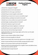 Image result for Popular Debate Topics