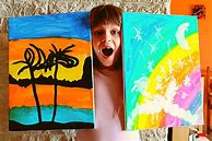 Image result for Painting On Canvas for Kids