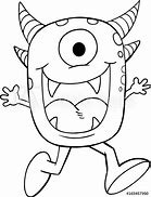 Image result for Monster Clip Art Black and White