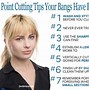 Image result for Point Cutting Bangs Before and After