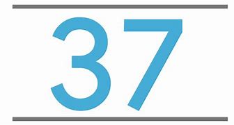 Image result for Number 37 Sign