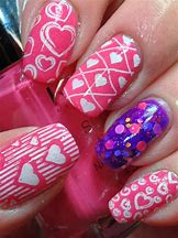 Image result for Simple Valentine's Nail Art