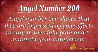 Image result for Angel Number 200