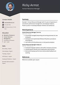 Image result for HR Manager CV Examples