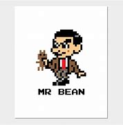 Image result for Mr Bean Pixel Art