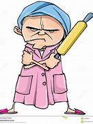 Image result for Greedy Old Lady Cartoon