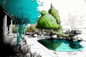 Image result for Landscape Sketches