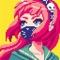 Image result for Anime Pixel Art Pattern