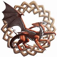 Image result for Simple Celtic Dragon