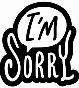 Image result for Sorry Cartoon Sticker