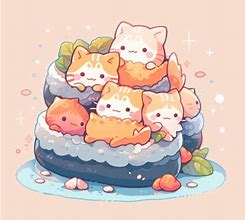 Image result for Cute Sushi Cat