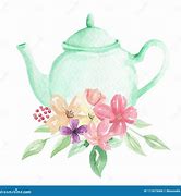 Image result for Teapot and Floral Wallpaper