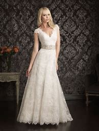 Image result for A-Line Lace Wedding Dress