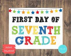 Image result for 7th Grade Sign