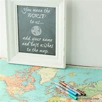 Image result for Wedding Guest Book Map