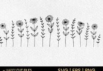 Image result for Hand Drawn Wildflower SVG