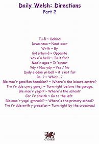 Image result for Simple Welsh Words