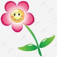 Image result for Flor Rosa Carita Feliz Caicatura