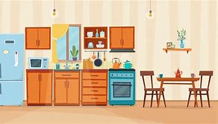 Image result for Large Cartoon Kitchen