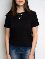 Image result for Round Neck Blue Black T-Shirt