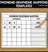 Image result for Phoneme-Grapheme Mapping Blank Chart