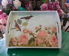 Image result for Decoupage Paint On Wood