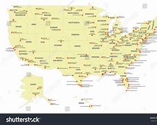 Image result for Major US Airports Map