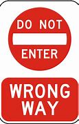 Image result for Do Not Enter One Way Traffic