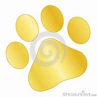 Image result for Gold Cute Paw Print