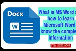 Image result for Information About MS Word