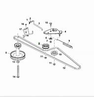 Image result for John Deere X380 Mower Deck Belt Diagram