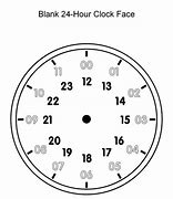 Image result for 24 Hour Clock Circle Blank